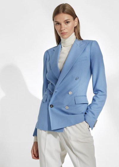 Chaquetas Ralph Lauren Mujer Azules - Camden Cashmere - MAPZB9657